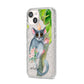 Personalised Galago iPhone 14 Glitter Tough Case Starlight Angled Image