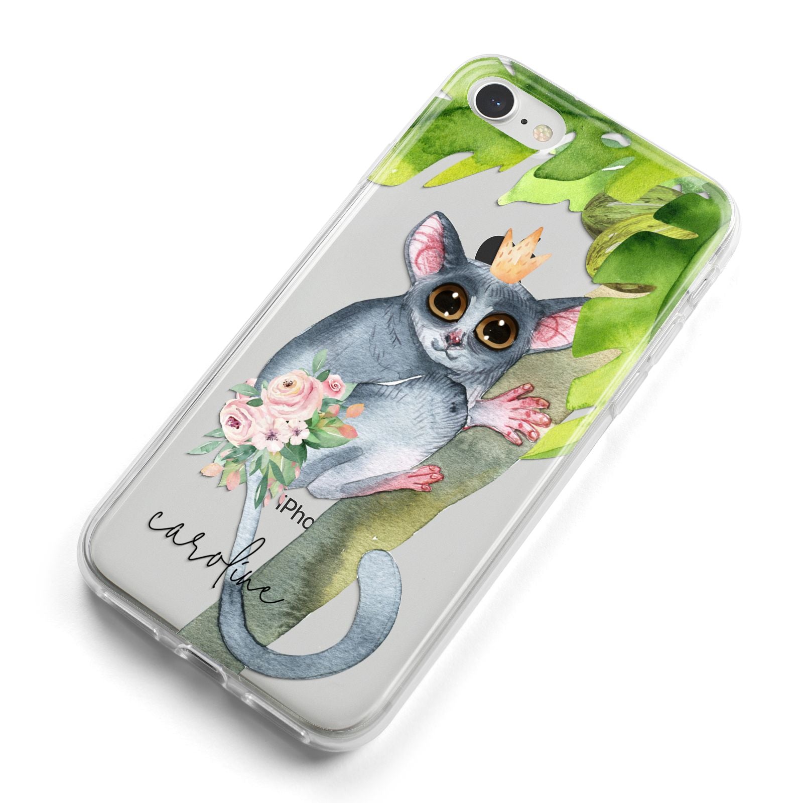 Personalised Galago iPhone 8 Bumper Case on Silver iPhone Alternative Image