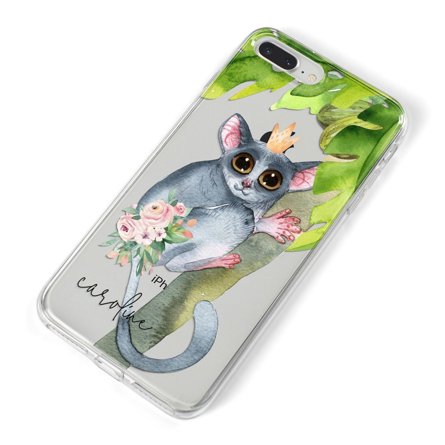 Personalised Galago iPhone 8 Plus Bumper Case on Silver iPhone Alternative Image