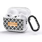 Personalised Geometric Name Or Initials Custom AirPods Pro Glitter Case Side Image
