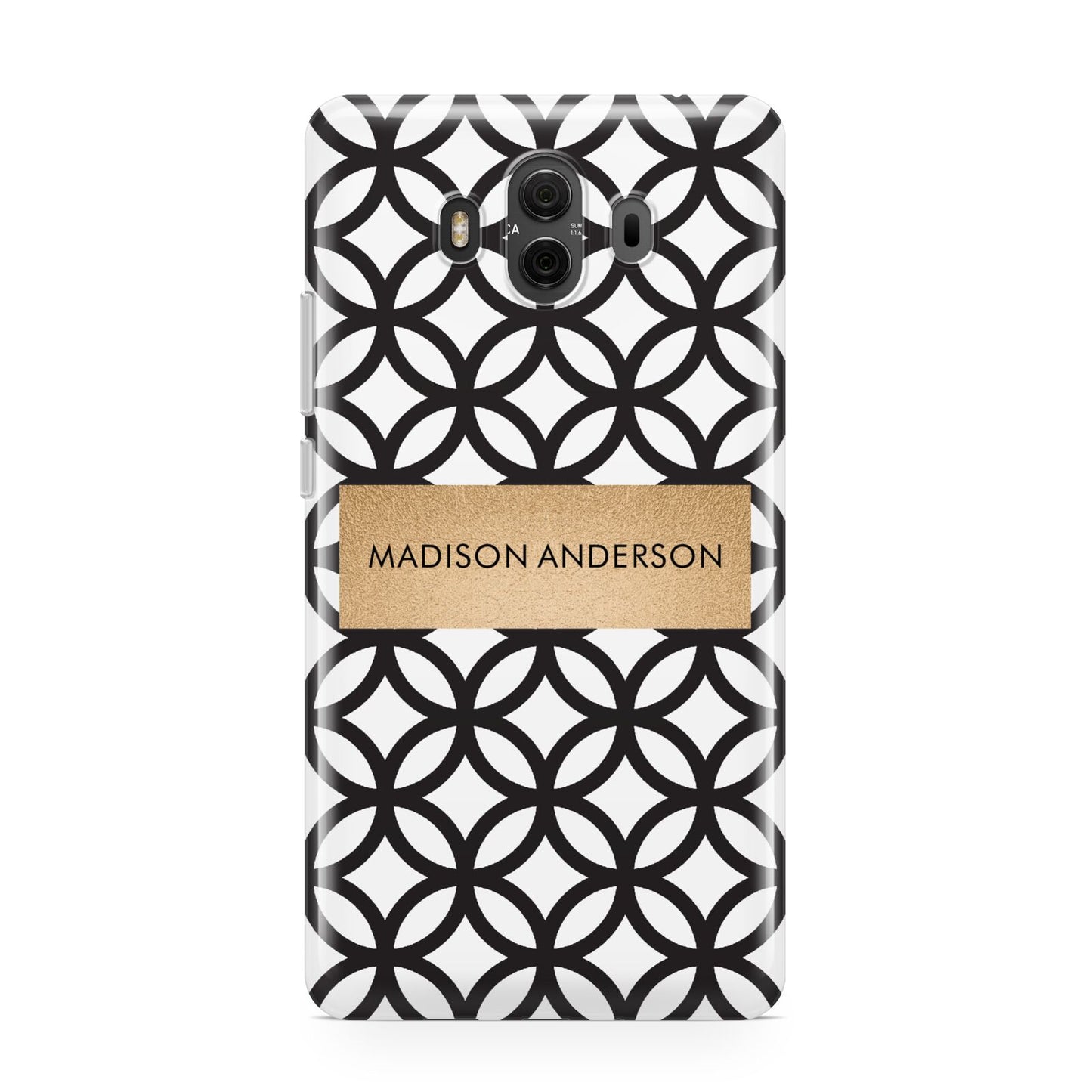 Personalised Geometric Name Or Initials Custom Huawei Mate 10 Protective Phone Case