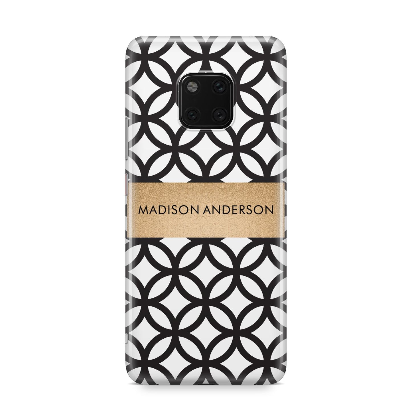 Personalised Geometric Name Or Initials Custom Huawei Mate 20 Pro Phone Case
