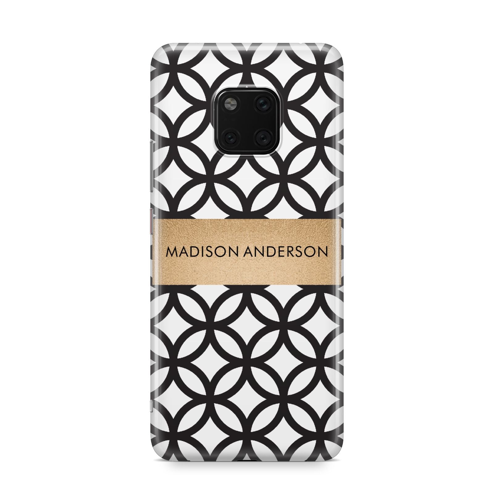 Personalised Geometric Name Or Initials Custom Huawei Mate 20 Pro Phone Case
