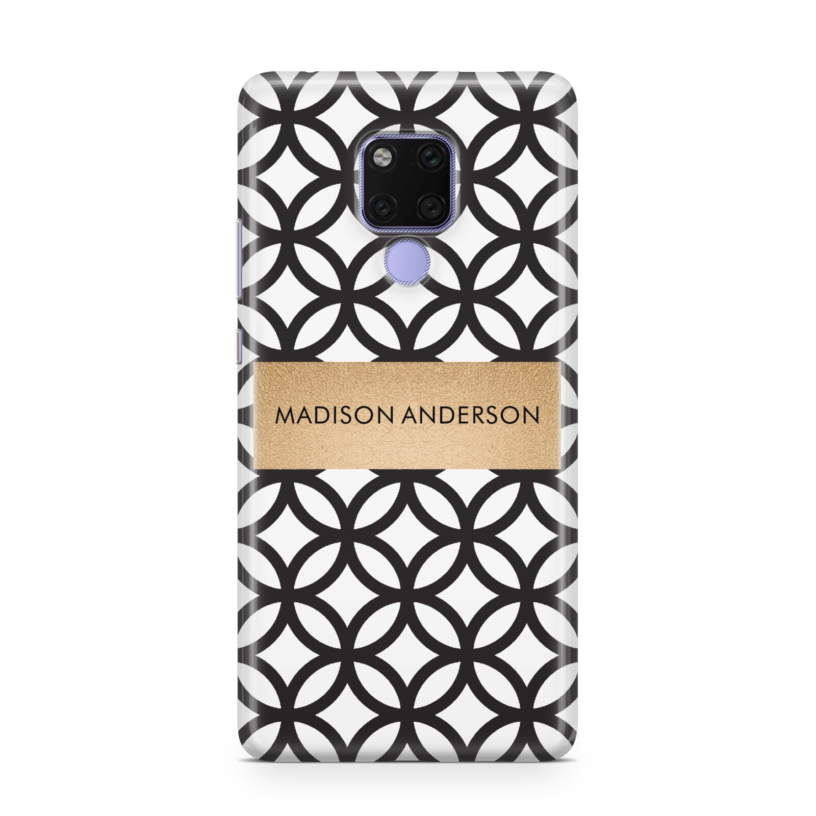 Personalised Geometric Name Or Initials Custom Huawei Mate 20X Phone Case