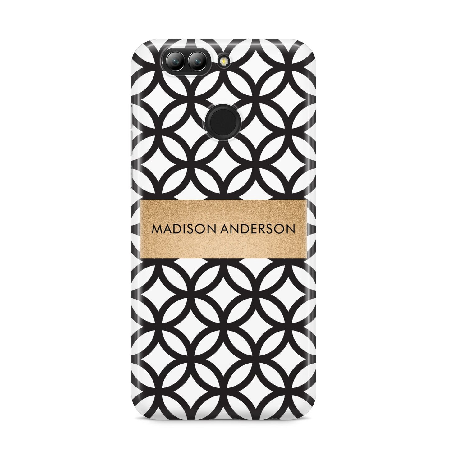 Personalised Geometric Name Or Initials Custom Huawei Nova 2s Phone Case