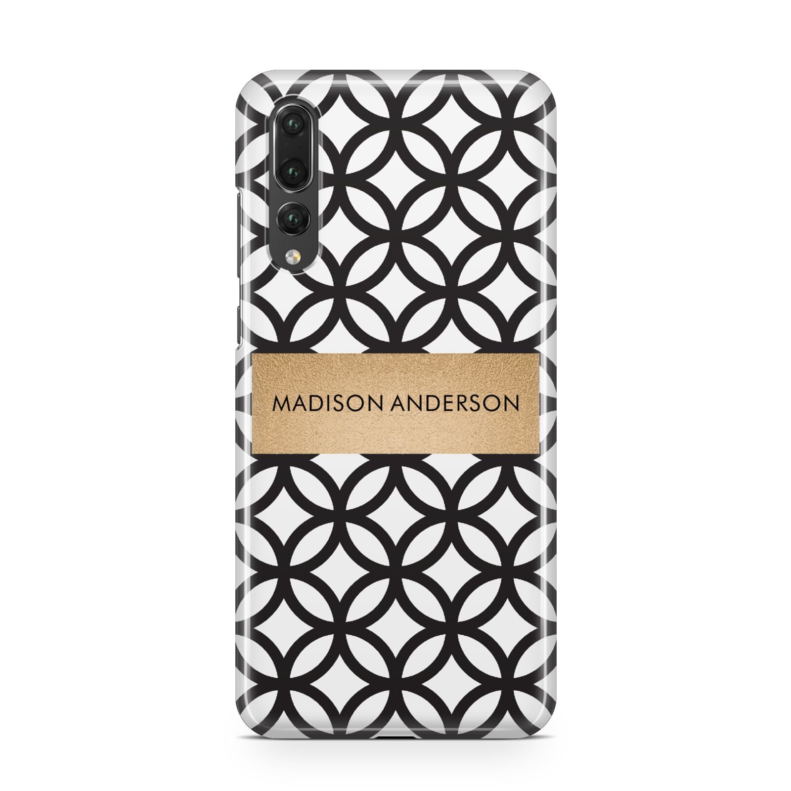 Personalised Geometric Name Or Initials Custom Huawei P20 Pro Phone Case