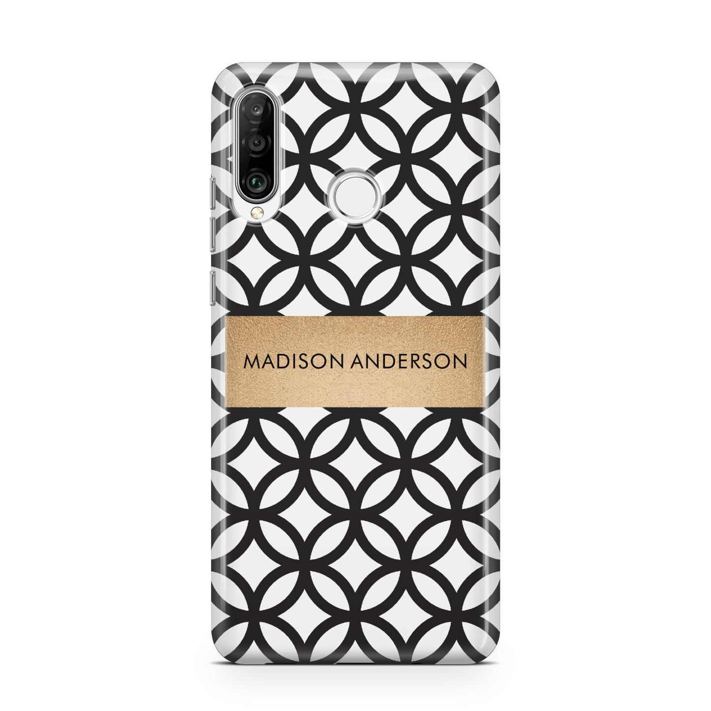 Personalised Geometric Name Or Initials Custom Huawei P30 Lite Phone Case