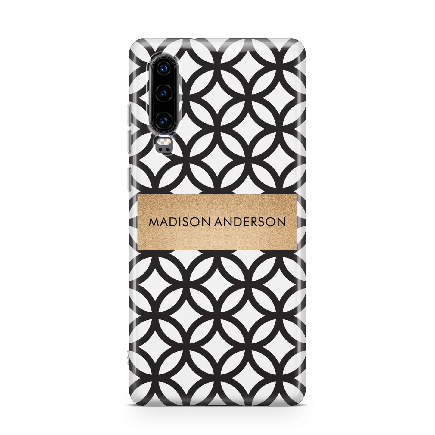 Personalised Geometric Name Or Initials Custom Huawei P30 Phone Case