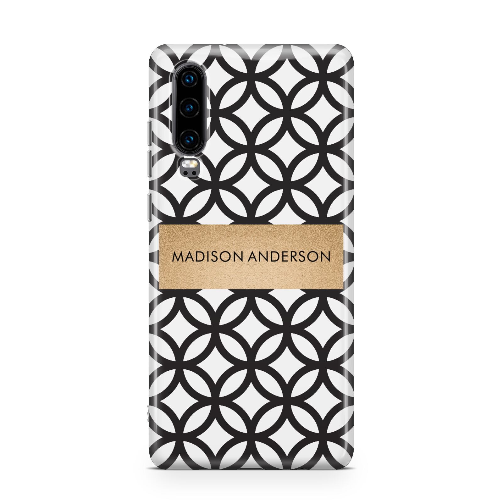Personalised Geometric Name Or Initials Custom Huawei P30 Phone Case