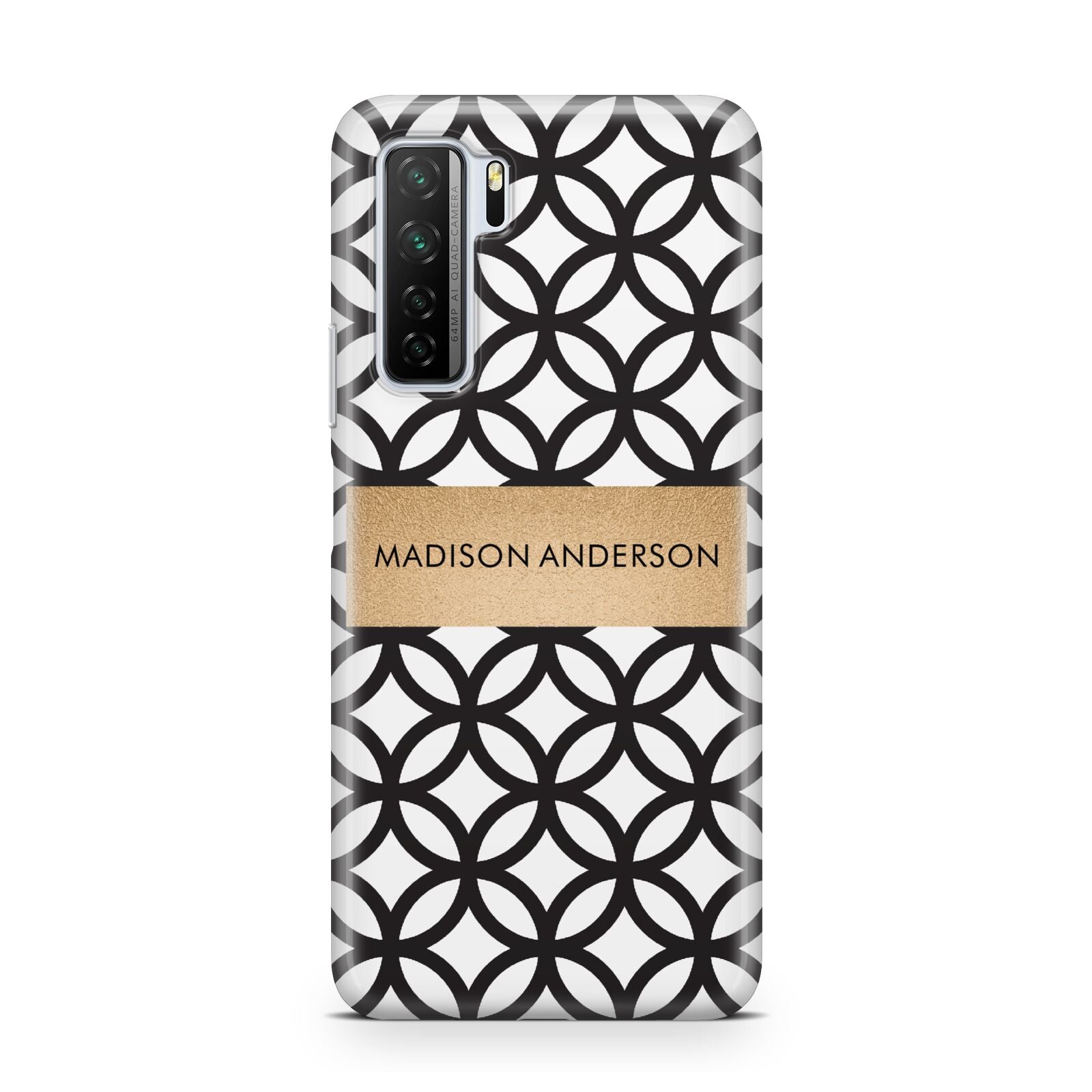 Personalised Geometric Name Or Initials Custom Huawei P40 Lite 5G Phone Case