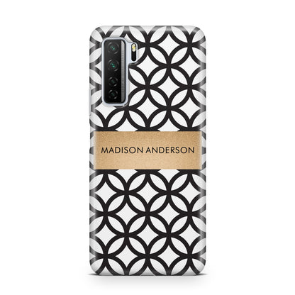 Personalised Geometric Name Or Initials Custom Huawei P40 Lite 5G Phone Case