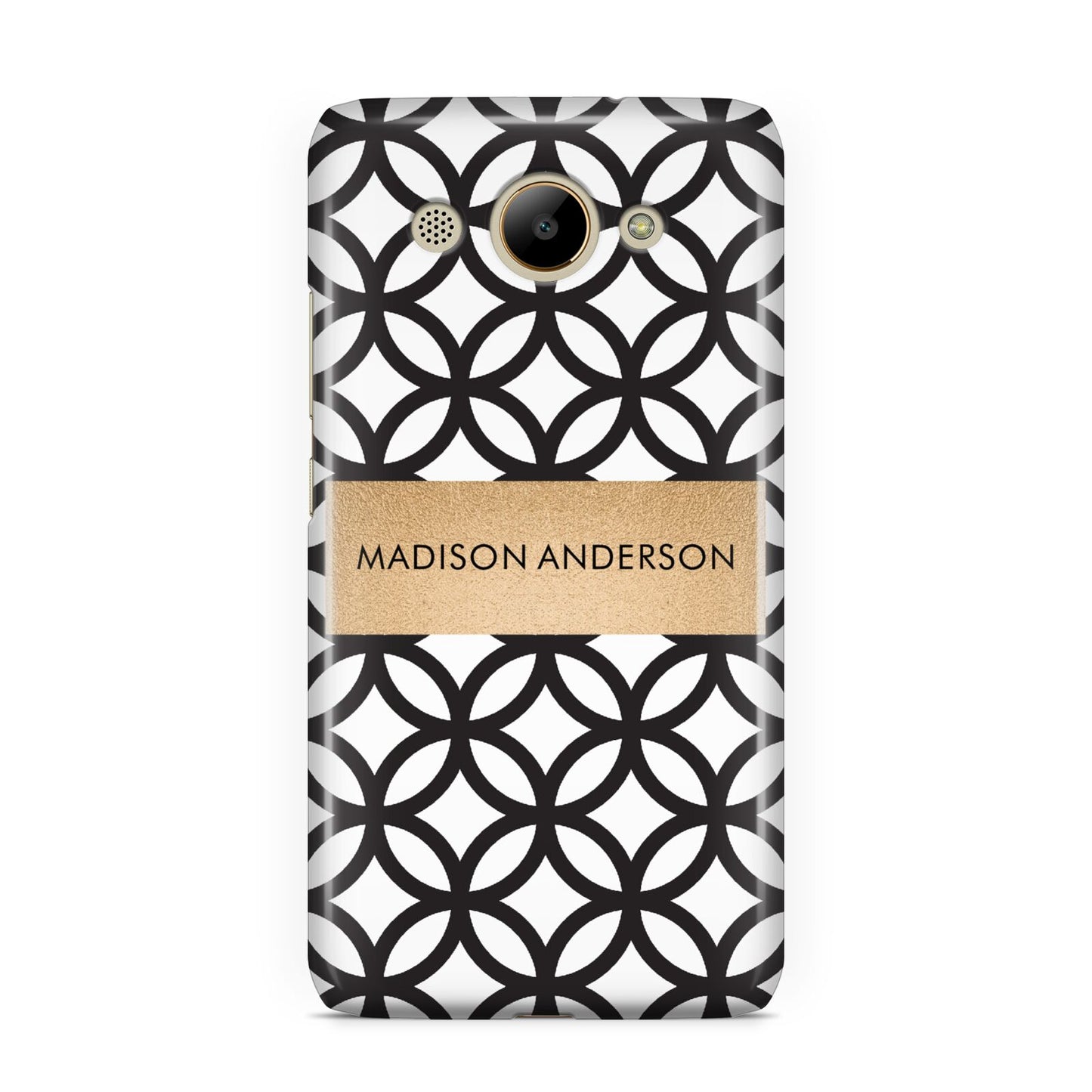 Personalised Geometric Name Or Initials Custom Huawei Y3 2017