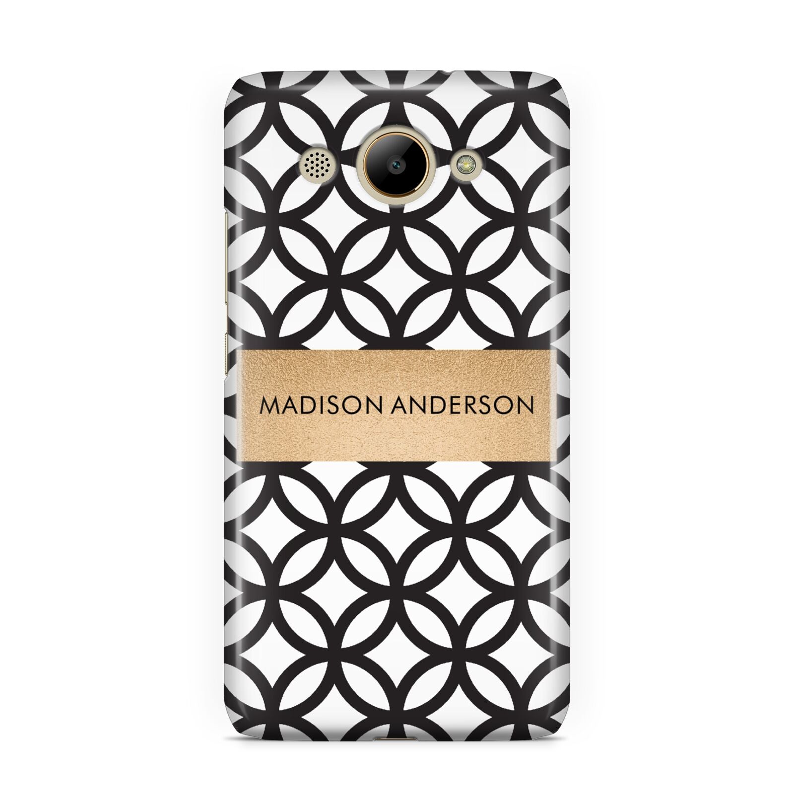 Personalised Geometric Name Or Initials Custom Huawei Y3 2017