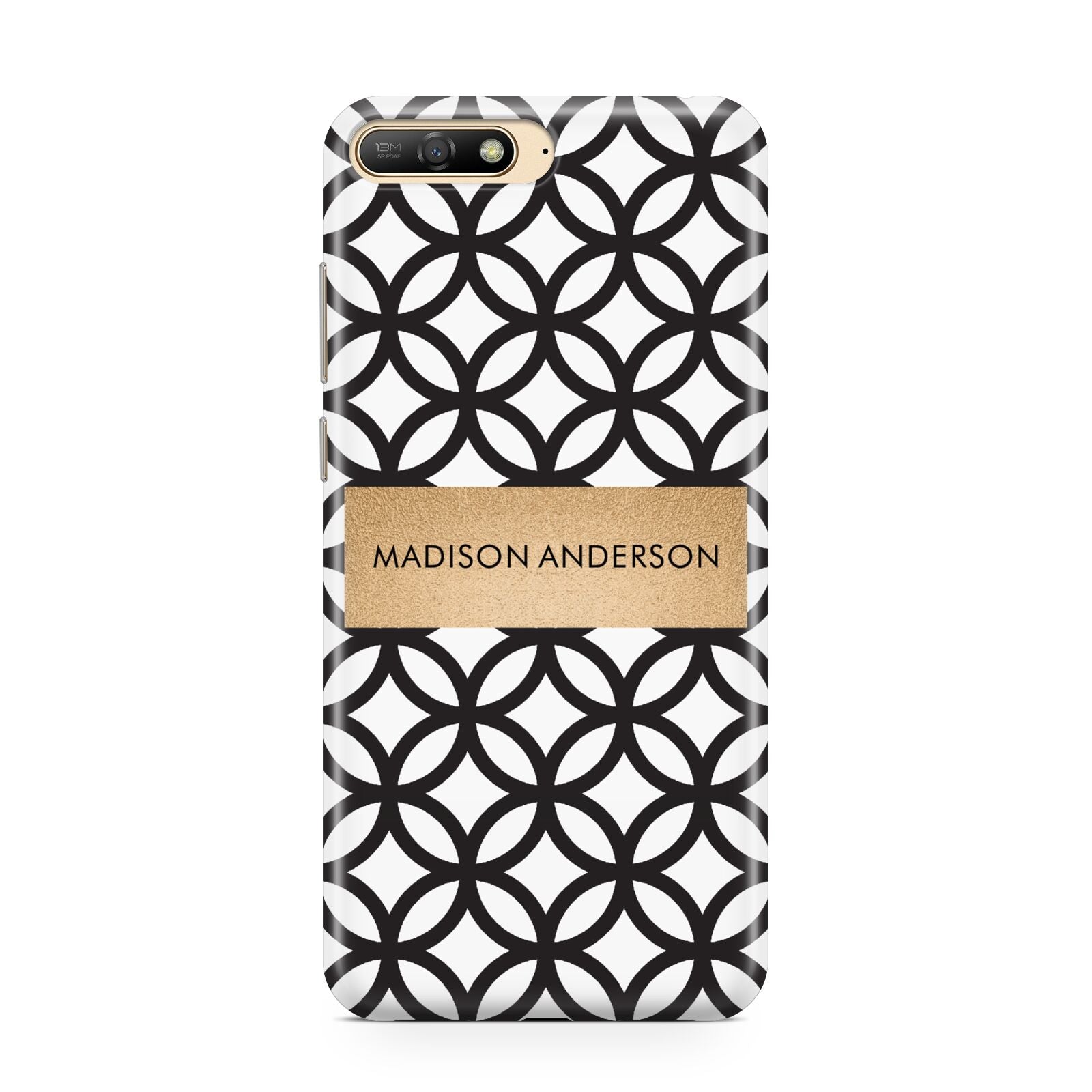 Personalised Geometric Name Or Initials Custom Huawei Y6 2018