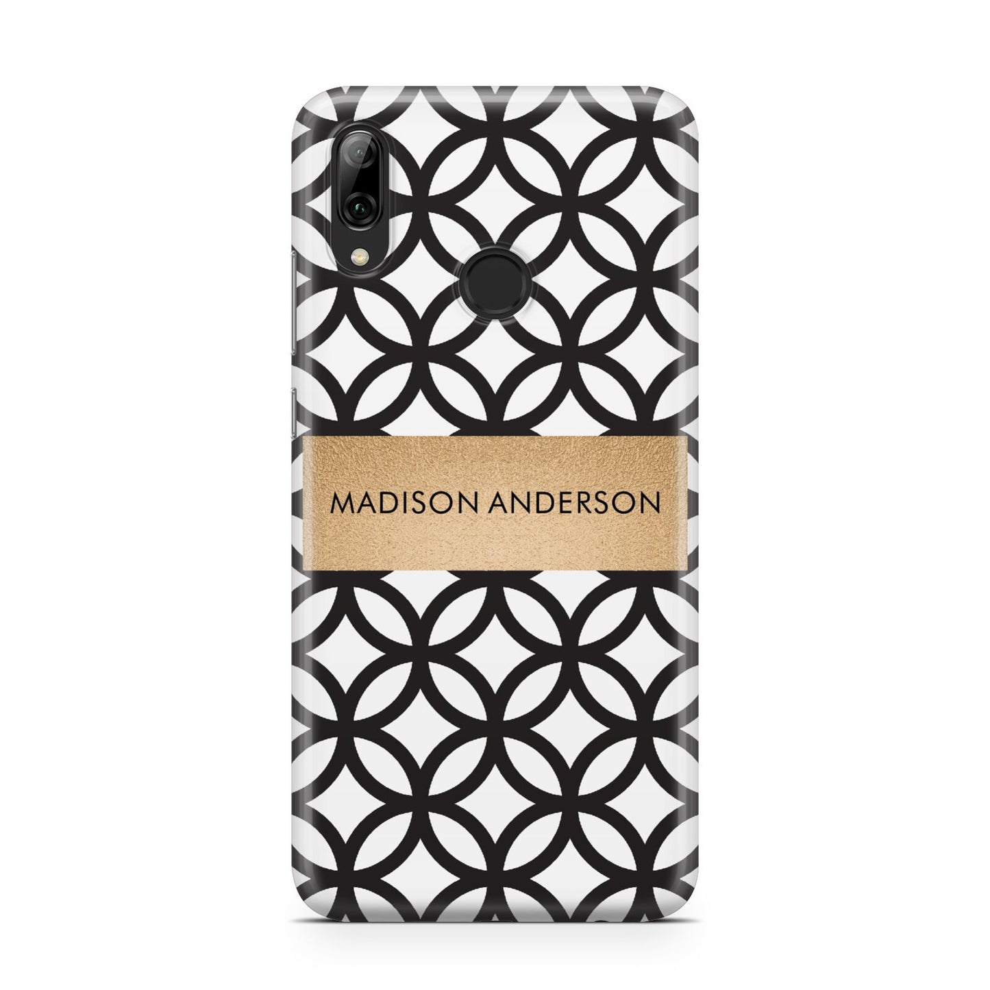 Personalised Geometric Name Or Initials Custom Huawei Y7 2019