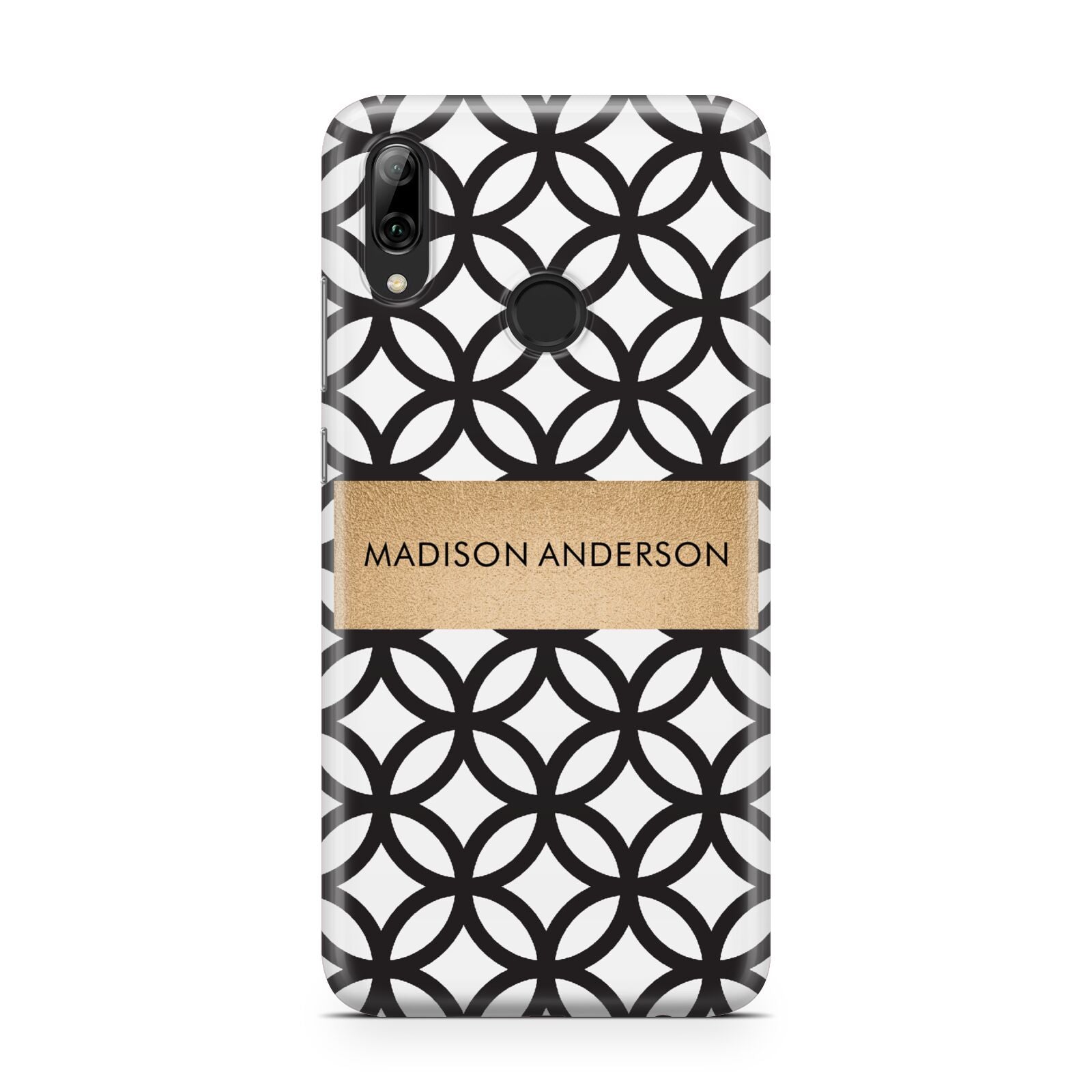 Personalised Geometric Name Or Initials Custom Huawei Y7 2019
