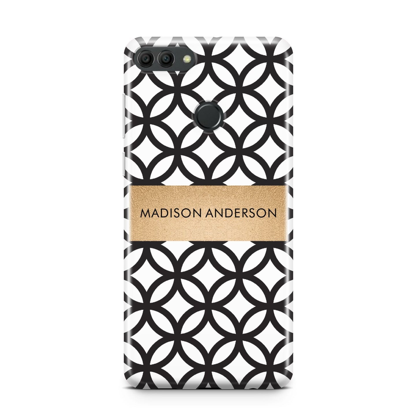 Personalised Geometric Name Or Initials Custom Huawei Y9 2018