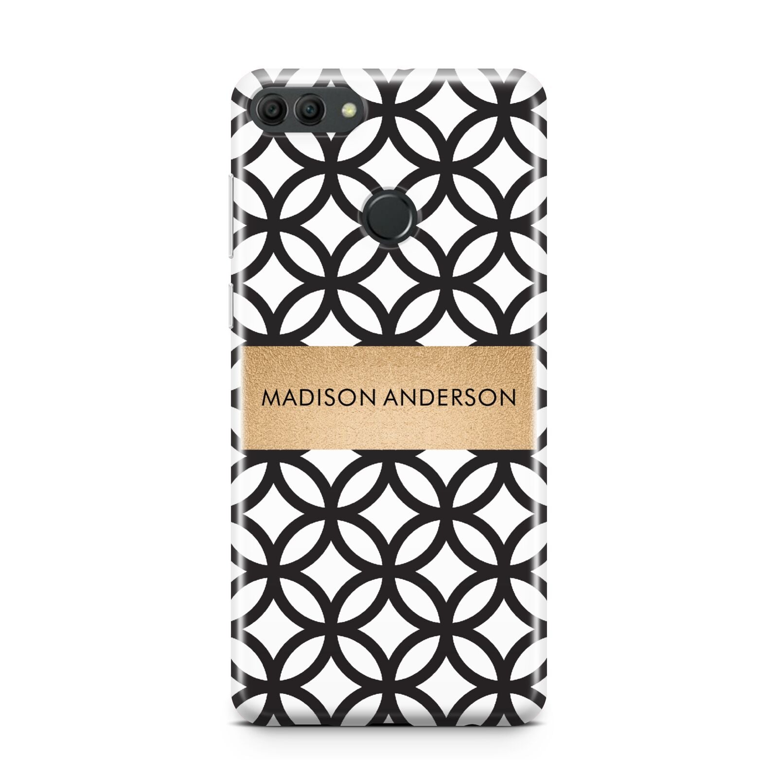 Personalised Geometric Name Or Initials Custom Huawei Y9 2018