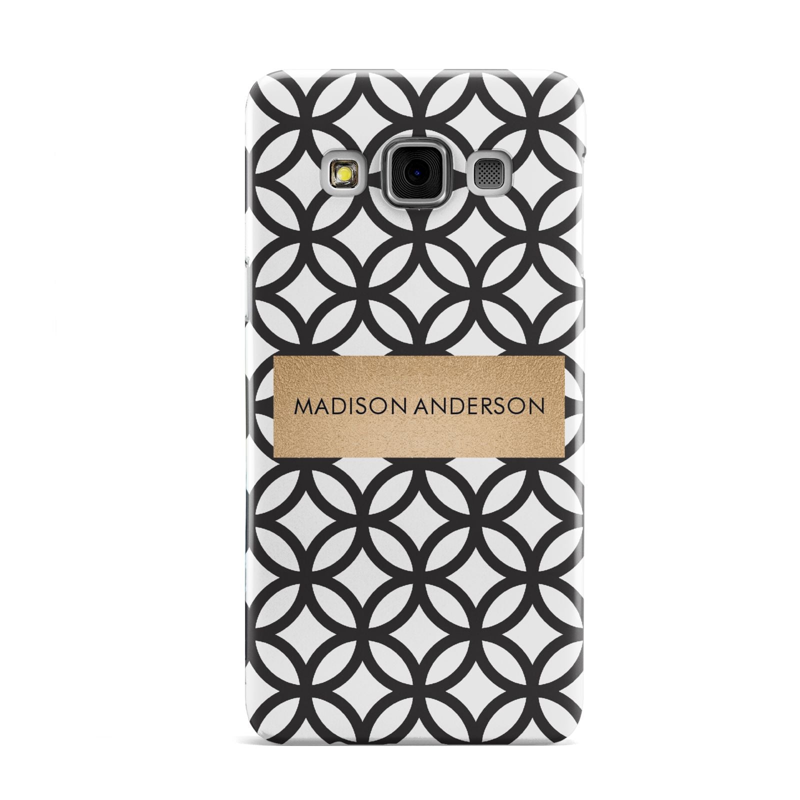 Personalised Geometric Name Or Initials Custom Samsung Galaxy A3 Case