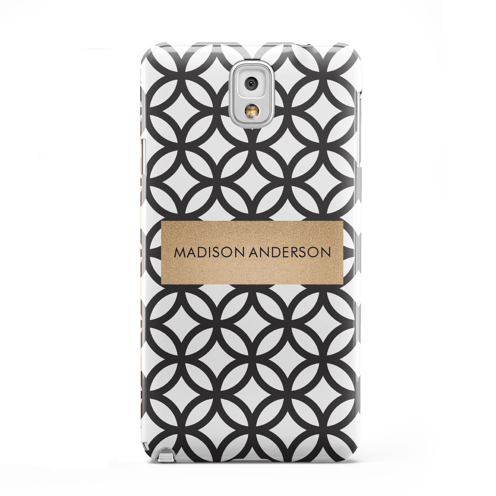 Personalised Geometric Name Or Initials Custom Samsung Galaxy Note 3 Case