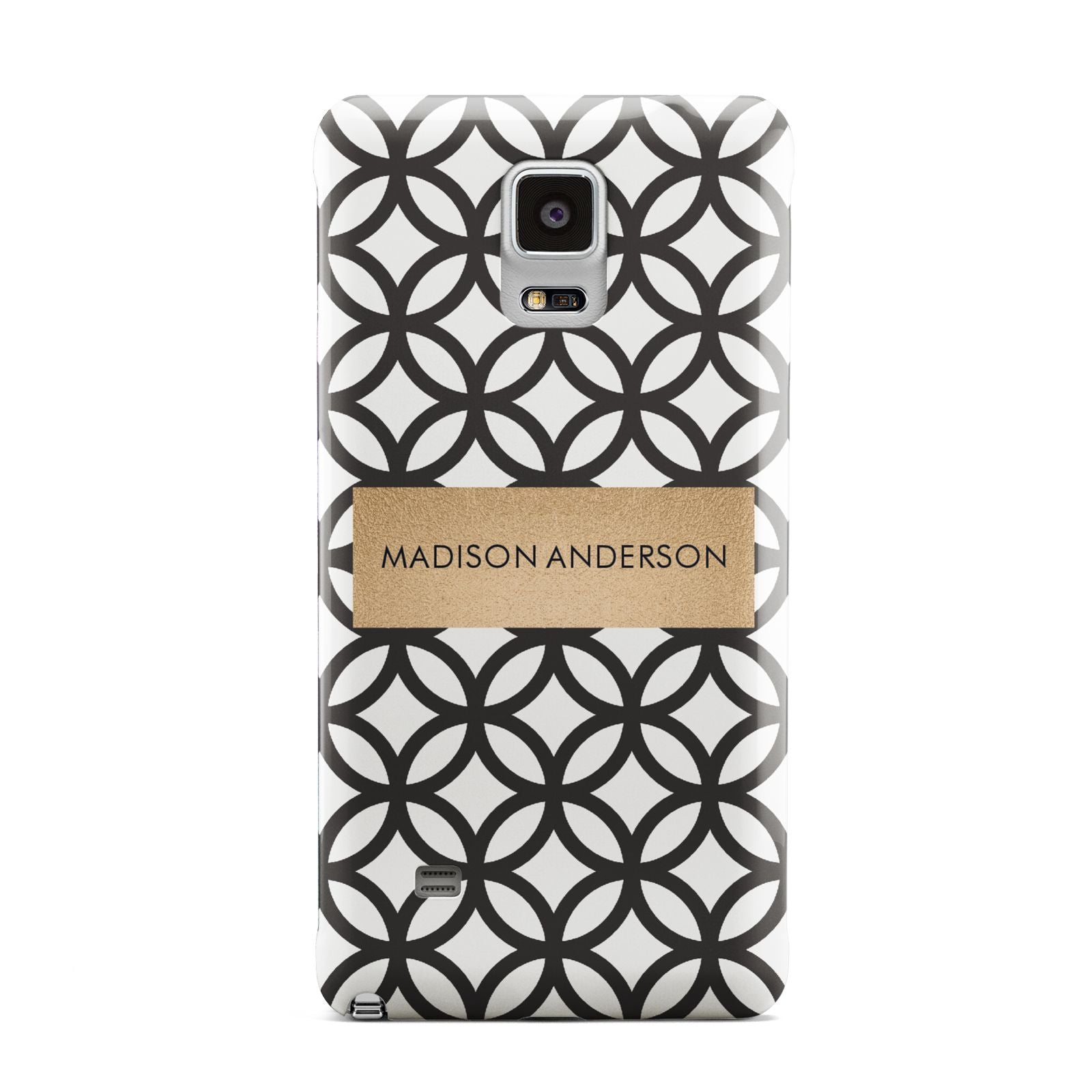 Personalised Geometric Name Or Initials Custom Samsung Galaxy Note 4 Case