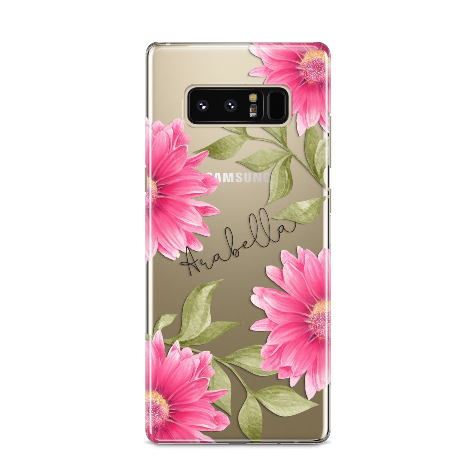 Personalised Gerbera Daisy Samsung Galaxy S8 Case