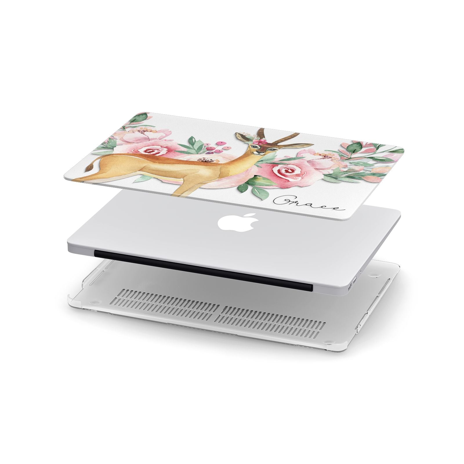 Personalised Gerenuk Apple MacBook Case in Detail