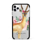 Personalised Gerenuk Apple iPhone 11 Pro Max in Silver with Black Impact Case