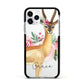 Personalised Gerenuk Apple iPhone 11 Pro in Silver with Black Impact Case