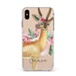 Personalised Gerenuk Apple iPhone Xs Max Impact Case White Edge on Gold Phone