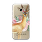 Personalised Gerenuk Samsung Galaxy A3 2017 Case on gold phone