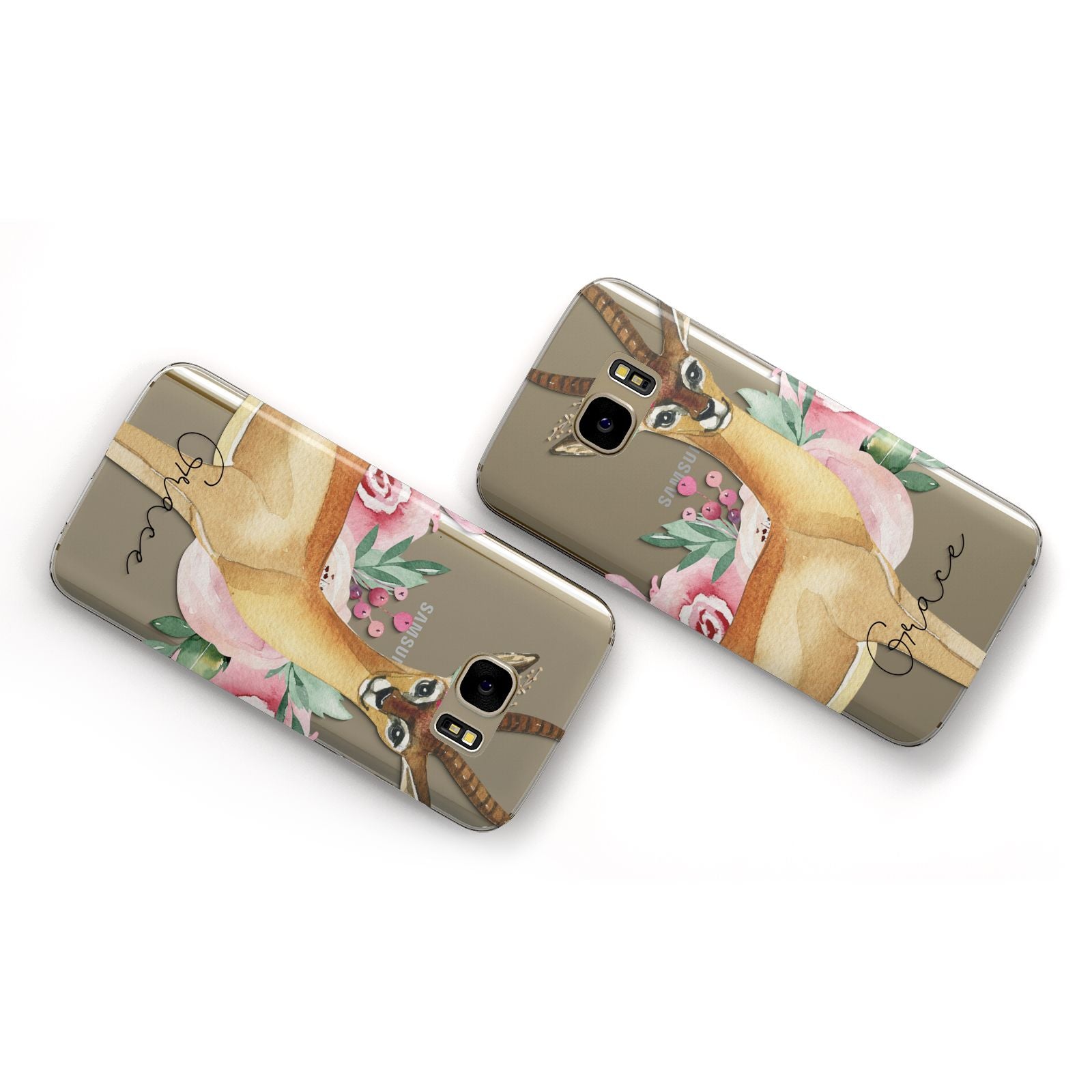Personalised Gerenuk Samsung Galaxy Case Flat Overview