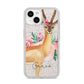 Personalised Gerenuk iPhone 14 Glitter Tough Case Starlight