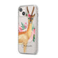 Personalised Gerenuk iPhone 14 Plus Clear Tough Case Starlight Angled Image