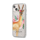 Personalised Gerenuk iPhone 14 Plus Glitter Tough Case Starlight Angled Image