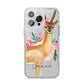 Personalised Gerenuk iPhone 14 Pro Max Glitter Tough Case Silver