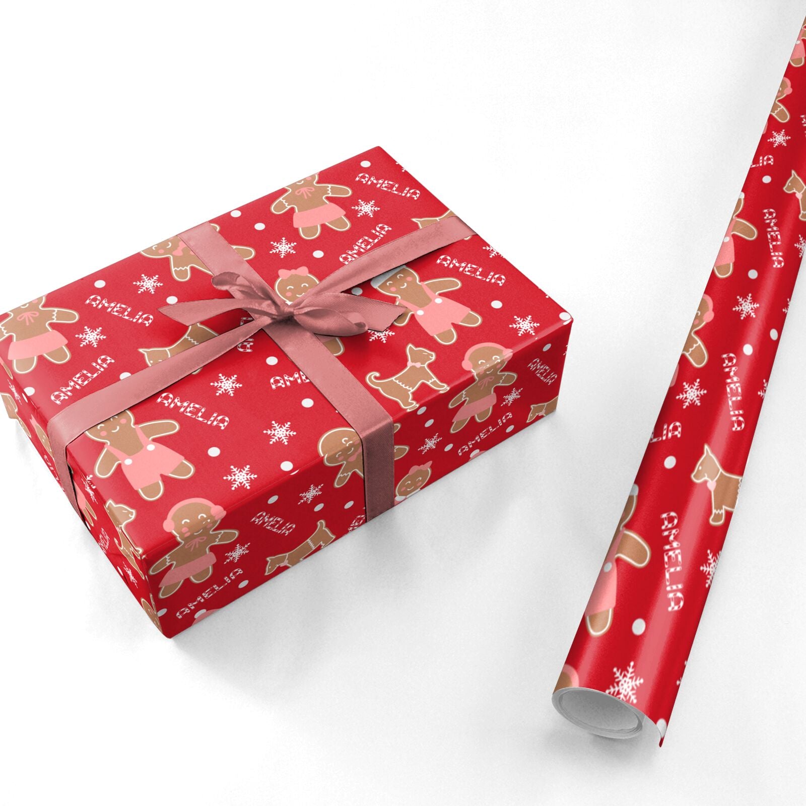 Papier d'emballage (3 feuilles) - Chats festifs