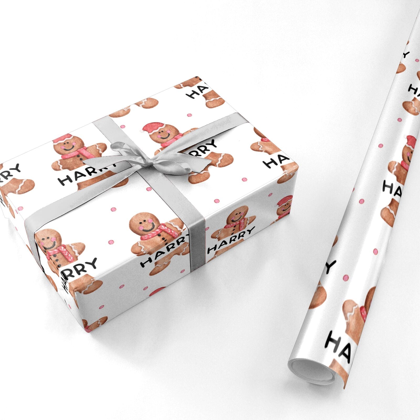 Personalised Gingerbread Personalised Wrapping Paper