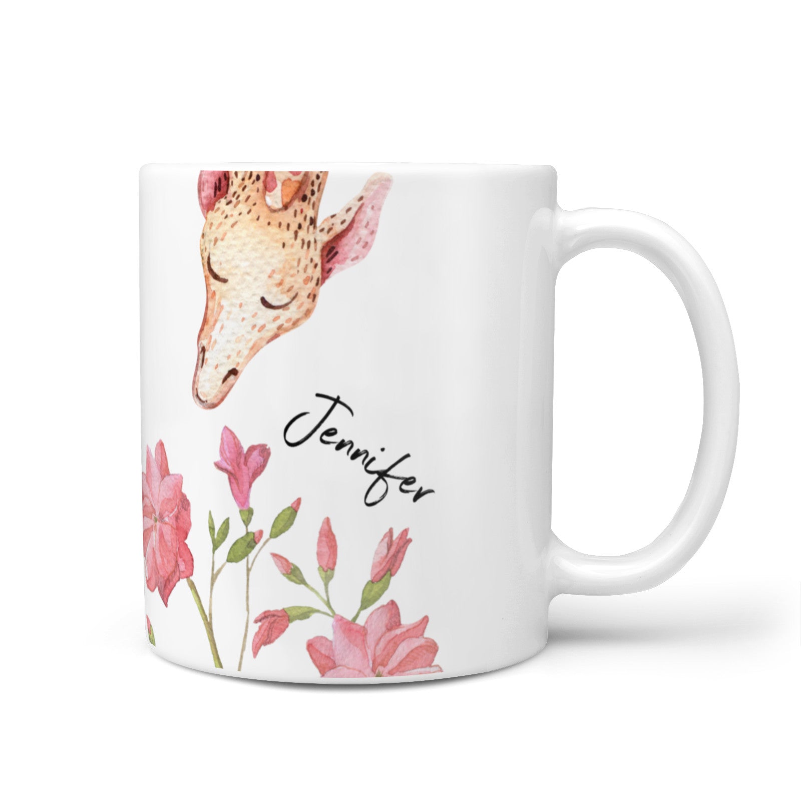 Personalised Giraffe 10oz Mug