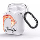 Personalised Giraffe AirPods Clear Case Side Image