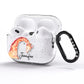 Personalised Giraffe AirPods Pro Glitter Case Side Image