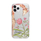 Personalised Giraffe Apple iPhone 11 Pro in Silver with Bumper Case