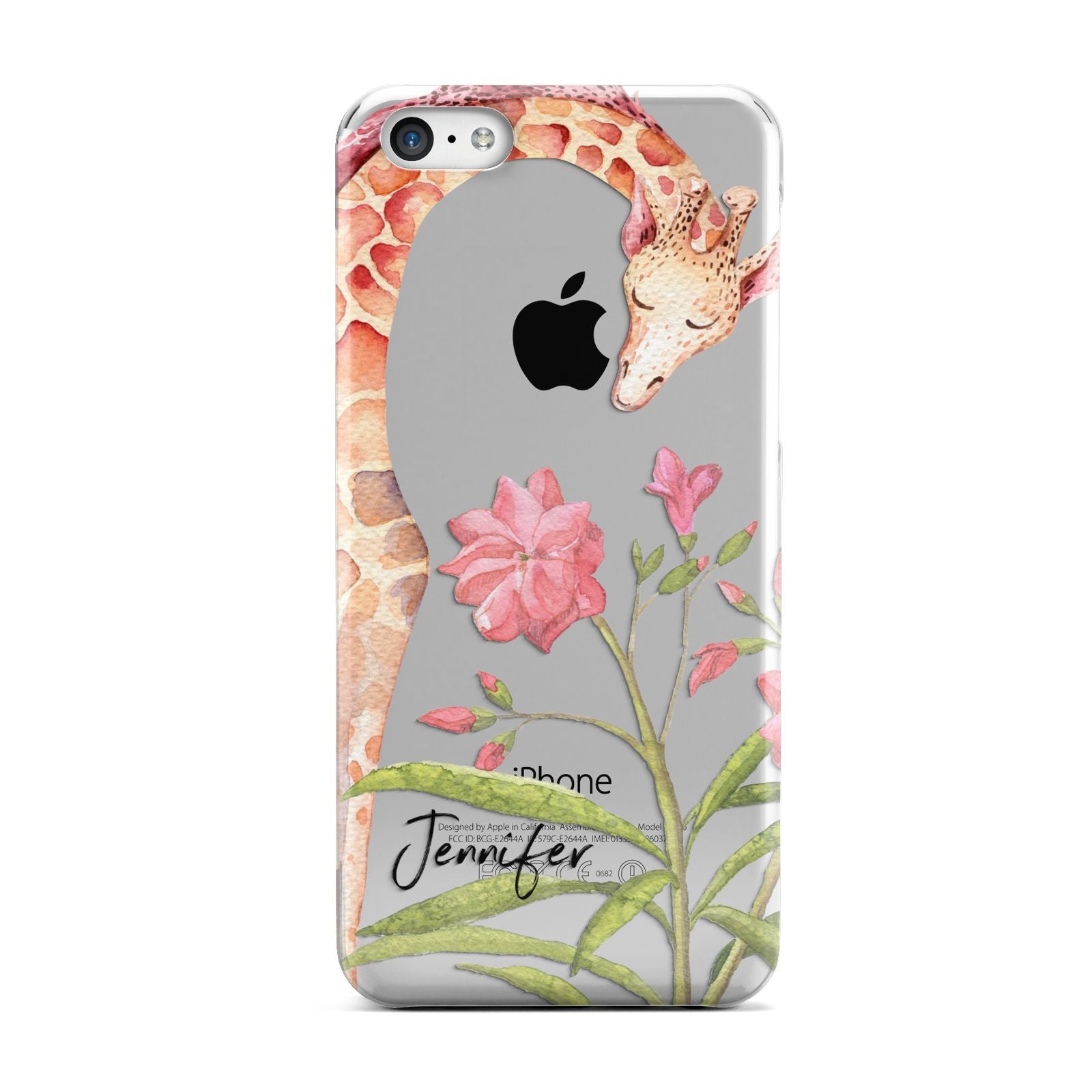 Personalised Giraffe Apple iPhone 5c Case