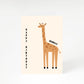Personalised Giraffe Birthday A5 Greetings Card