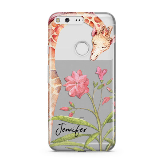 Personalised Giraffe Google Pixel Case