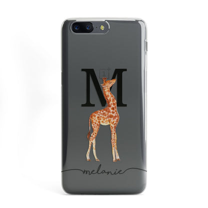 Personalised Giraffe Initial OnePlus Case