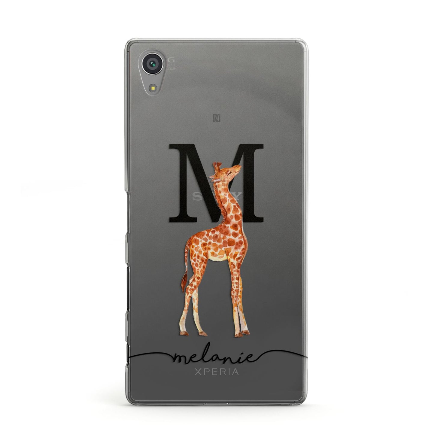 Personalised Giraffe Initial Sony Xperia Case