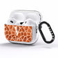 Personalised Giraffe Print AirPods Pro Clear Case Side Image