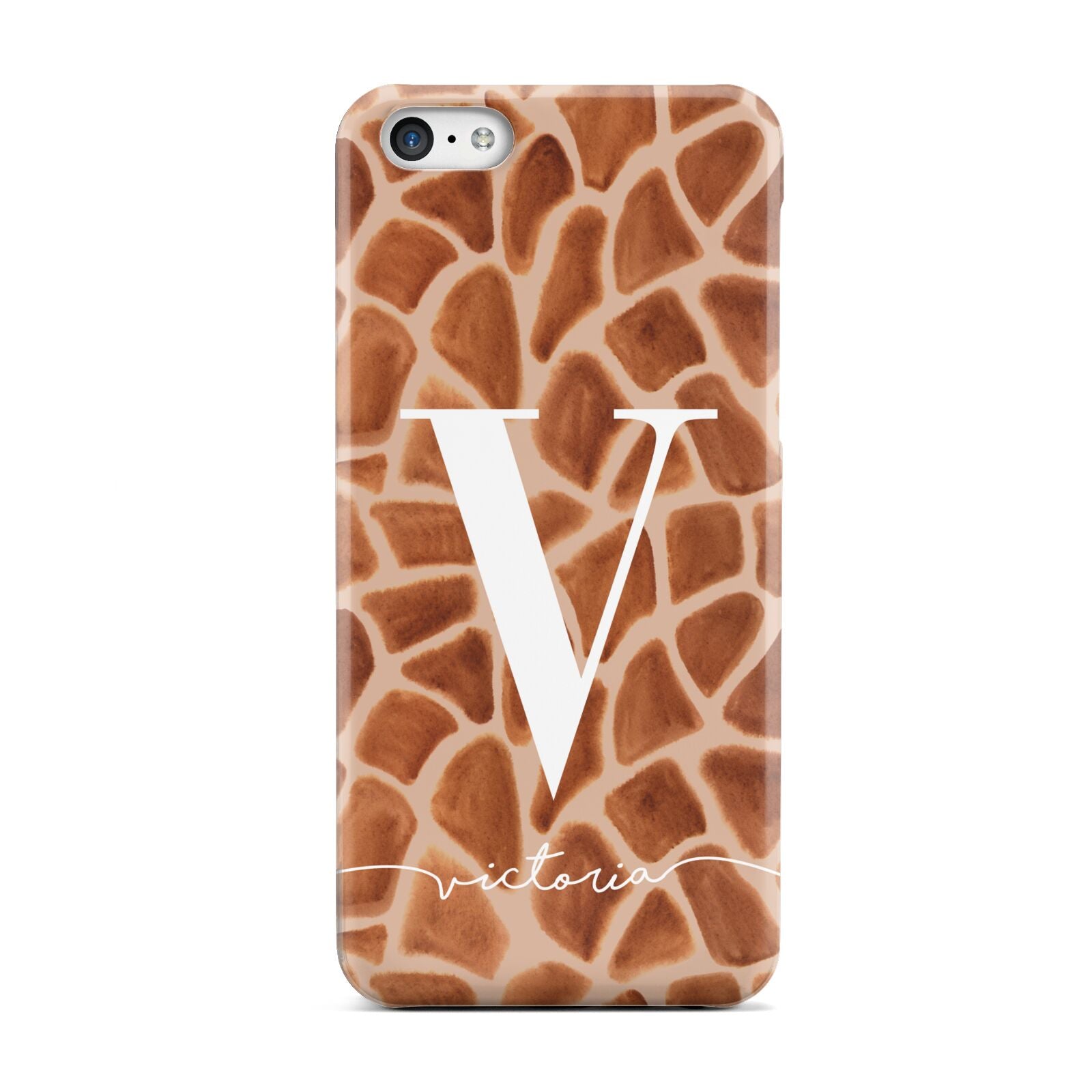 Personalised Giraffe Print Apple iPhone 5c Case