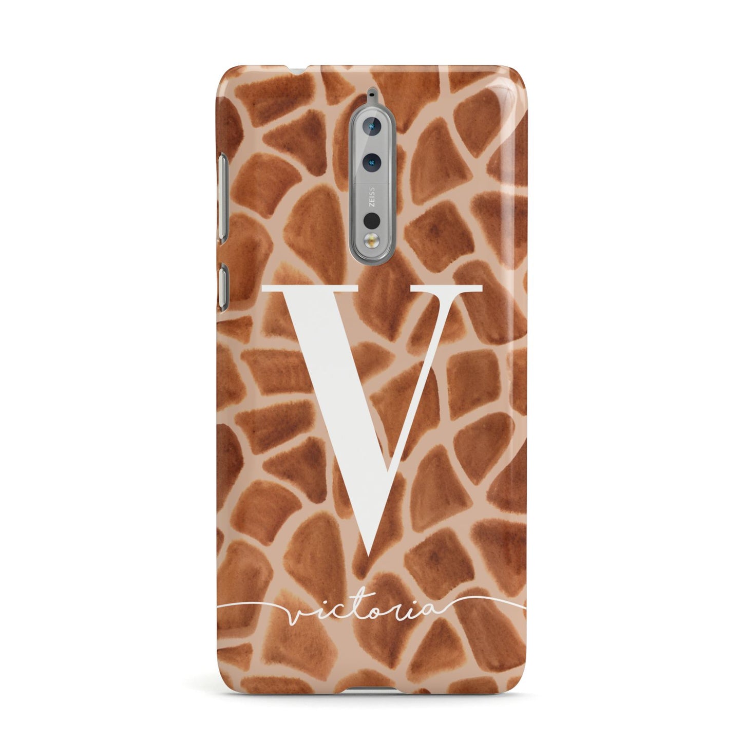 Personalised Giraffe Print Nokia Case